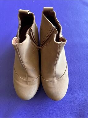 Toms Kids Brown Ankle Boots - Side Zip